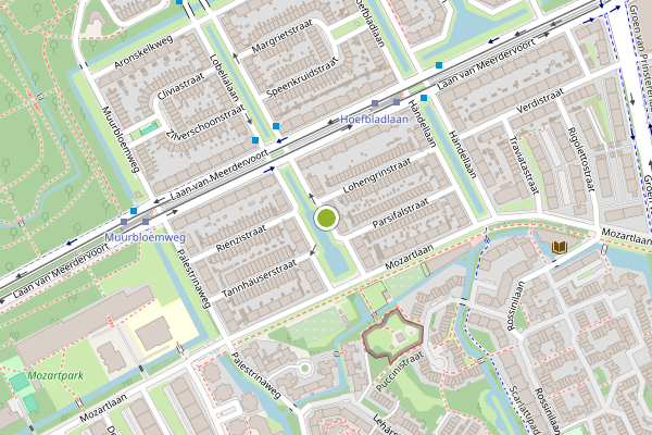 Ambulance-melding op Richard Wagnerlaan, Den Haag op 8 juli, kaart-overzicht