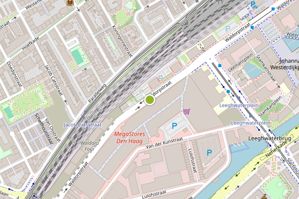 Ambulance-melding op Waldorpstraat, Den Haag op 8 juli, kaart-overzicht