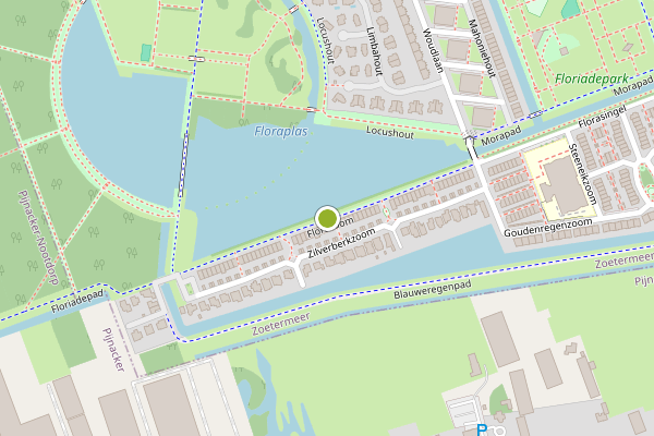 Ambulance-melding op Florazoom, Zoetermeer op 8 juli, kaart-overzicht