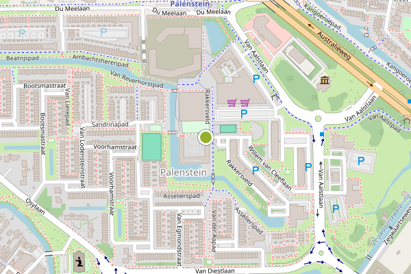 Ambulance-melding op Rakkersveld, Zoetermeer op 8 juli, kaart-overzicht