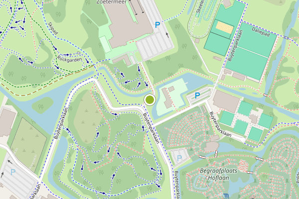 Ambulance-melding op Buytenparklaan, Zoetermeer op 7 juli, kaart-overzicht