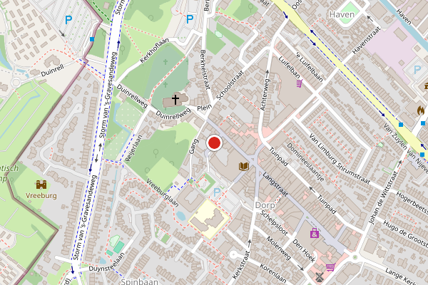 Brandweer-melding op Langstraat, Wassenaar op 8 juli, kaart-overzicht