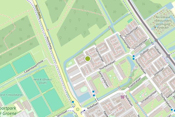 Ambulance-melding op Tilanussingel, Pijnacker op 8 juli, kaart-overzicht