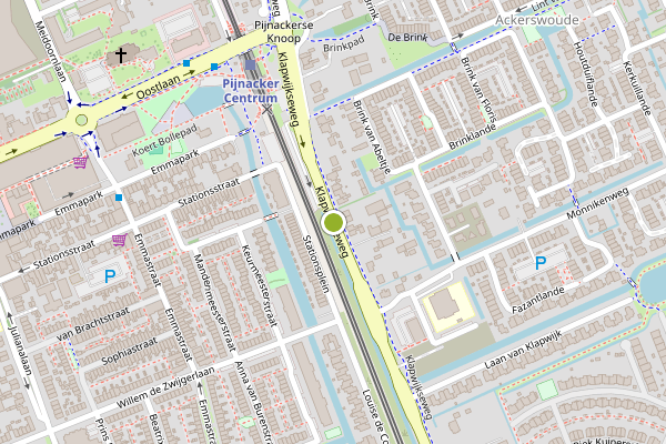 Ambulance-melding op Klapwijkseweg, Pijnacker op 7 juli, kaart-overzicht