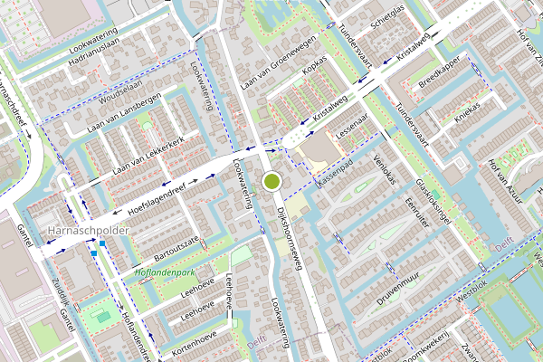 Ambulance-melding op Dijkshoornseweg, Delft op 8 juli, kaart-overzicht