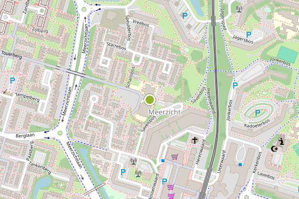 Ambulance-melding op Schansbos, Zoetermeer op 8 juli, kaart-overzicht