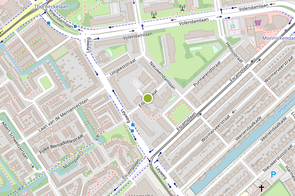 Ambulance-melding op Edamstraat, Den Haag op 8 mei, kaart-overzicht