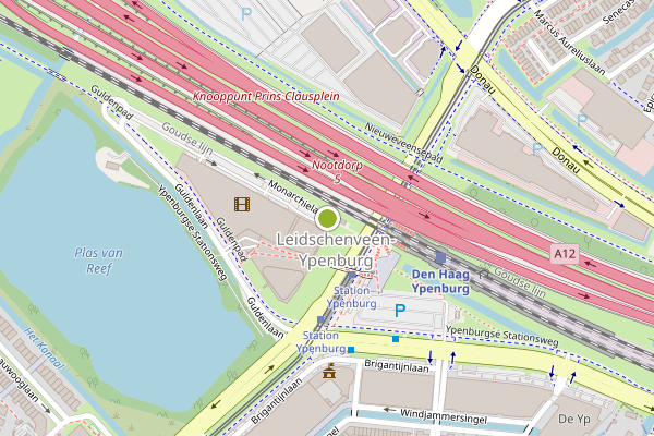Ambulance-melding op Monarchielaan, Den Haag op 9 juli, kaart-overzicht