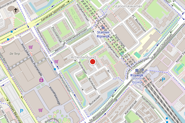 Brandweer-melding op Cor Ruysstraat, Rijswijk op 9 juli, kaart-overzicht