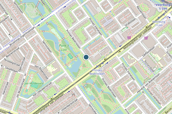 Politie-melding op Prinses Beatrixlaan, Voorburg op 9 juli, kaart-overzicht
