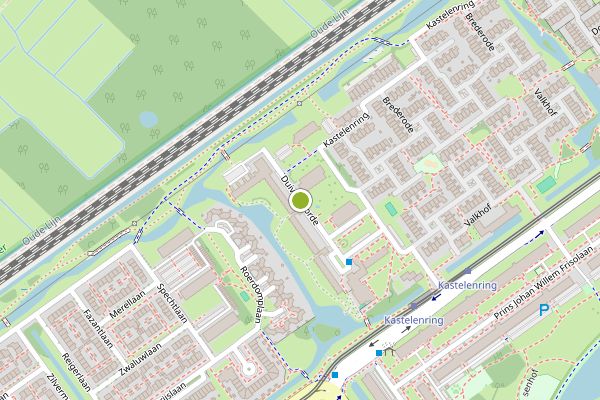 Ambulance-melding op Duivenvoorde, Leidschendam op 8 juli, kaart-overzicht