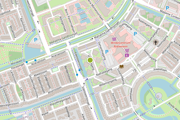 Ambulance-melding op Victoriagang, Zoetermeer op 9 juli, kaart-overzicht