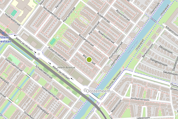 Ambulance-melding op Rhoonstraat, Zoetermeer op 8 mei, kaart-overzicht