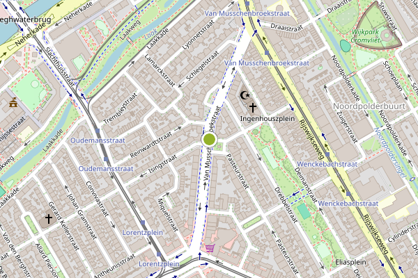 Ambulance-melding op Pasteurplein, Den Haag op 9 juli, kaart-overzicht