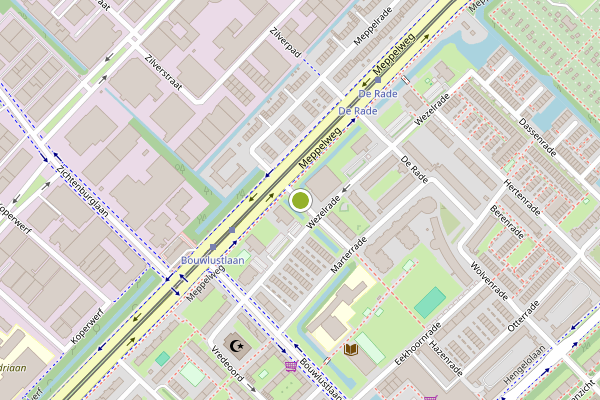 Ambulance-melding op Hermelijnrade, Den Haag op 9 juli, kaart-overzicht