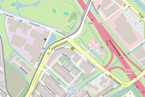 Ambulance-melding op Patrijsweg, Rijswijk op 9 juli, kaart-overzicht
