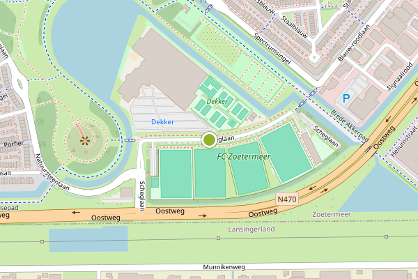 Ambulance-melding op Scheglaan, Zoetermeer op 9 juli, kaart-overzicht