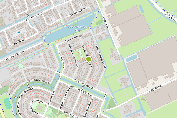 Ambulance-melding op Beppie Nooijstraat, Pijnacker op 9 juli, kaart-overzicht