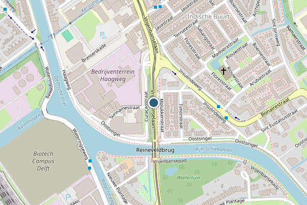 Politie-melding op Vrijenbanselaan, Delft op 9 juli, kaart-overzicht