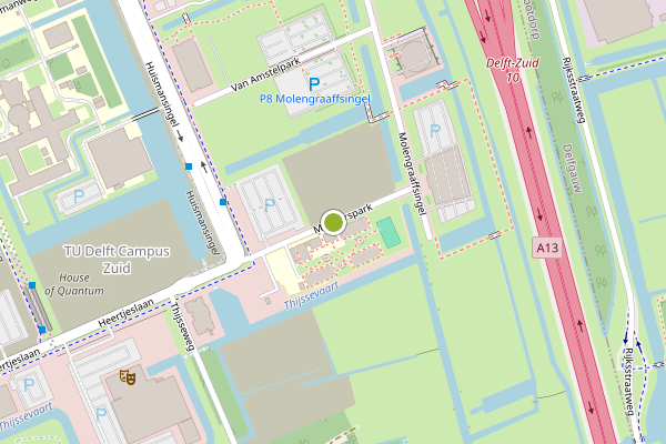 Ambulance-melding op Manderspark, Delft op 9 juli, kaart-overzicht