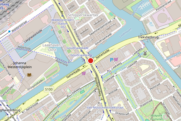 Brandweer-melding op Rijswijkseweg, Den Haag op 8 mei, kaart-overzicht