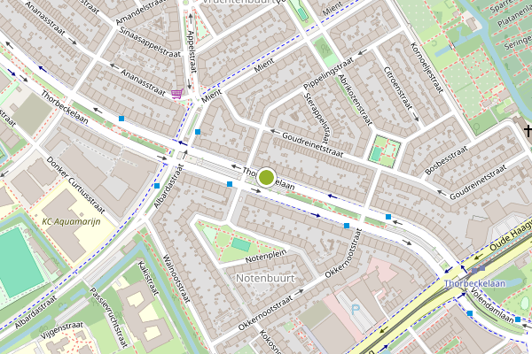 Ambulance-melding op Thorbeckelaan, Den Haag op 10 juli, kaart-overzicht