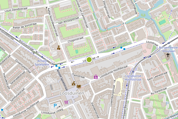 Ambulance-melding op Lisztstraat, Den Haag op 10 juli, kaart-overzicht