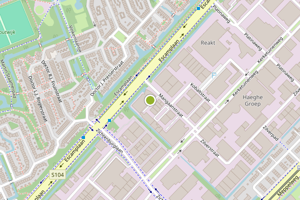 Ambulance-melding op Mangaanstraat, Den Haag op 10 juli, kaart-overzicht