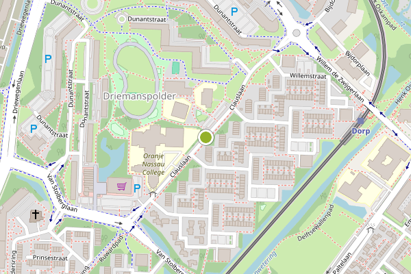 Ambulance-melding op Clauslaan, Zoetermeer op 10 juli, kaart-overzicht