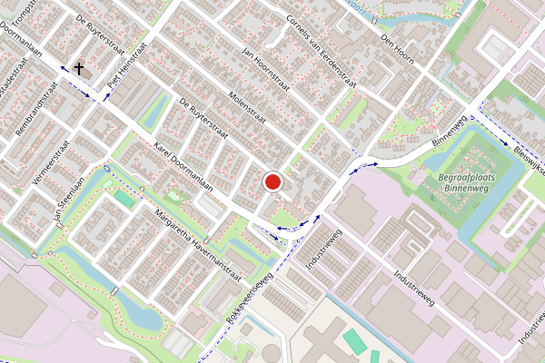 Brandweer-melding op Van Brakelstraat, Zoetermeer op 10 juli, kaart-overzicht