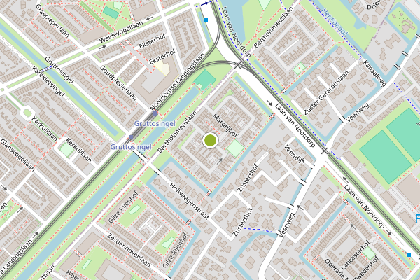 Ambulance-melding op Neogotiekhof, Nootdorp op 10 juli, kaart-overzicht