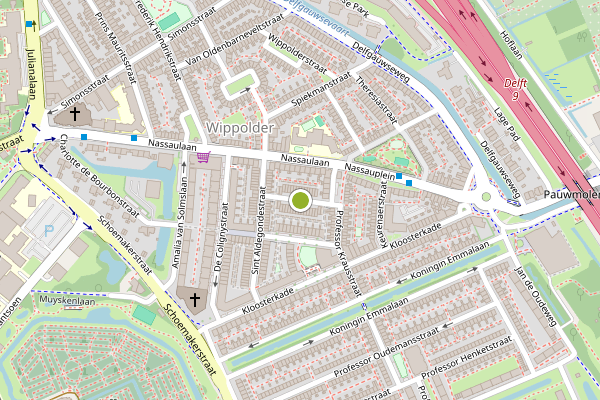 Ambulance-melding op Cohen Stuartstraat, Delft op 10 juli, kaart-overzicht