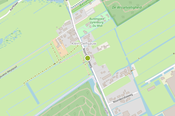 Ambulance-melding op Noordeindseweg, Delfgauw op 10 juli, kaart-overzicht