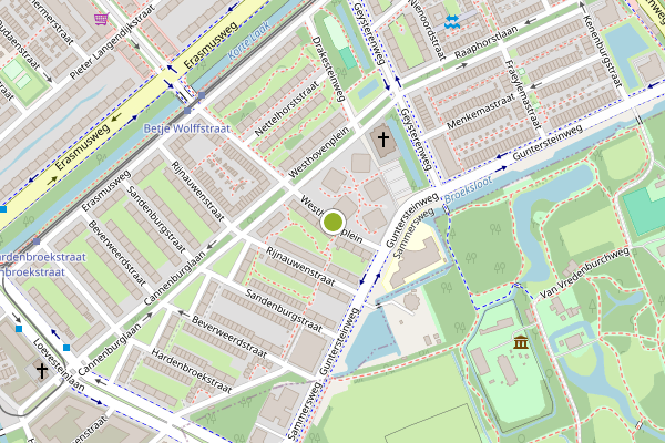 Ambulance-melding op Westhovenplein, Den Haag op 10 juli, kaart-overzicht