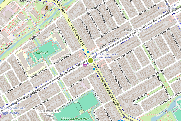 Ambulance-melding op De Genestetlaan, Den Haag op 10 juli, kaart-overzicht