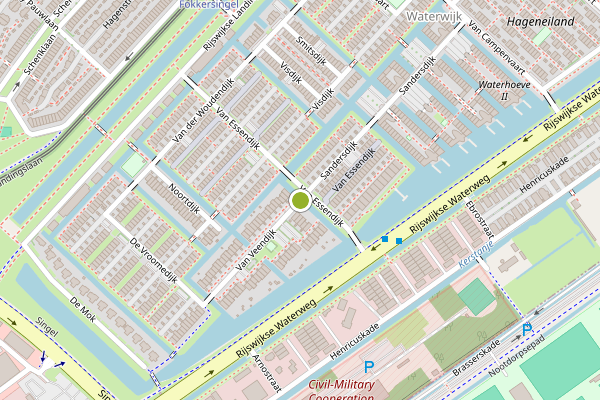 Ambulance-melding op Van Veendijk, Den Haag op 10 juli, kaart-overzicht