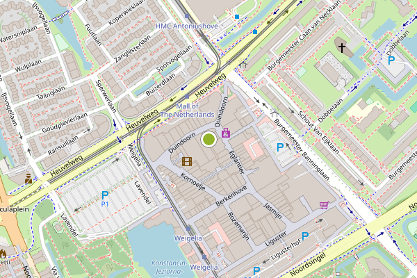 Ambulance-melding op Duindoorn, Leidschendam op 10 juli, kaart-overzicht