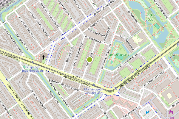 Ambulance-melding op Hartzstraat, Voorburg op 10 juli, kaart-overzicht