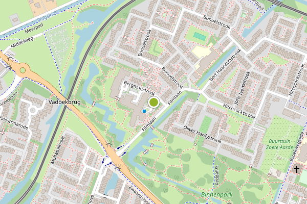 Ambulance-melding op Bergmanstrook, Zoetermeer op 10 juli, kaart-overzicht