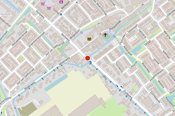 Brandweer-melding op Oudeweg, Nootdorp op 10 juli, kaart-overzicht