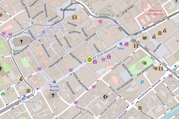 Ambulance-melding op Grote Marktstraat, Den Haag op 11 juli, kaart-overzicht