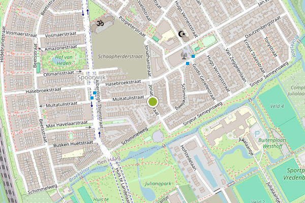 Ambulance-melding op Jonathanstraat, Den Haag op 11 juli, kaart-overzicht