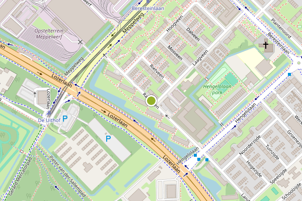 Ambulance-melding op Randveen, Den Haag op 11 juli, kaart-overzicht