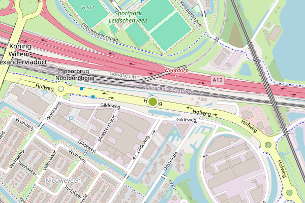 Ambulance-melding op Hofweg, Nootdorp op 11 juli, kaart-overzicht