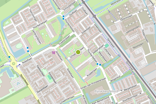 Ambulance-melding op Schaepmanlaan, Pijnacker op 11 juli, kaart-overzicht