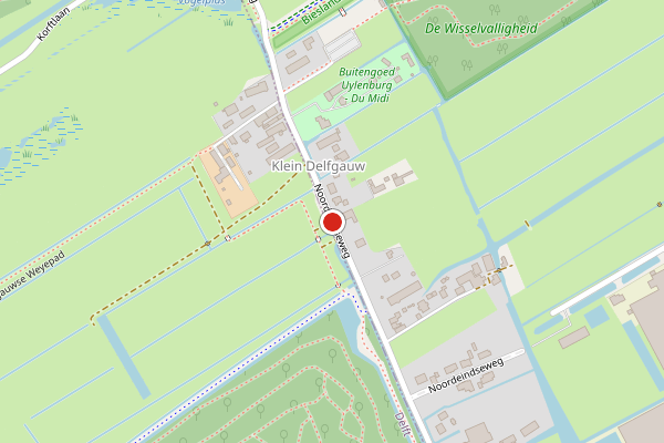 Brandweer-melding op Noordeindseweg, Delfgauw op 11 juli, kaart-overzicht