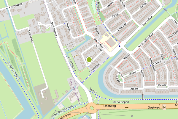 Ambulance-melding op Zirkoon, Zoetermeer op 9 mei, kaart-overzicht