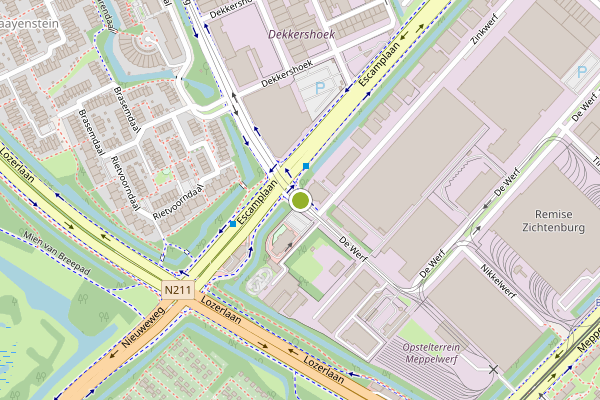 Ambulance-melding op De Werf, Den Haag op 11 juli, kaart-overzicht