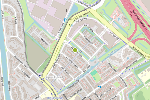 Ambulance-melding op Zwaluwsingel, Rijswijk op 11 juli, kaart-overzicht