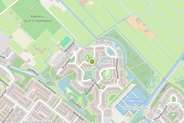 Ambulance-melding op Pijlspitskreek, Wassenaar op 11 juli, kaart-overzicht